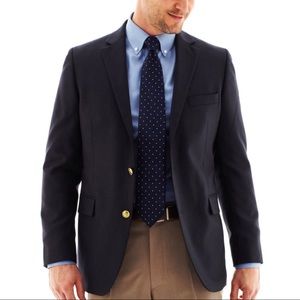 NWT Stafford Executive Hopsack Blazer 46 Portly